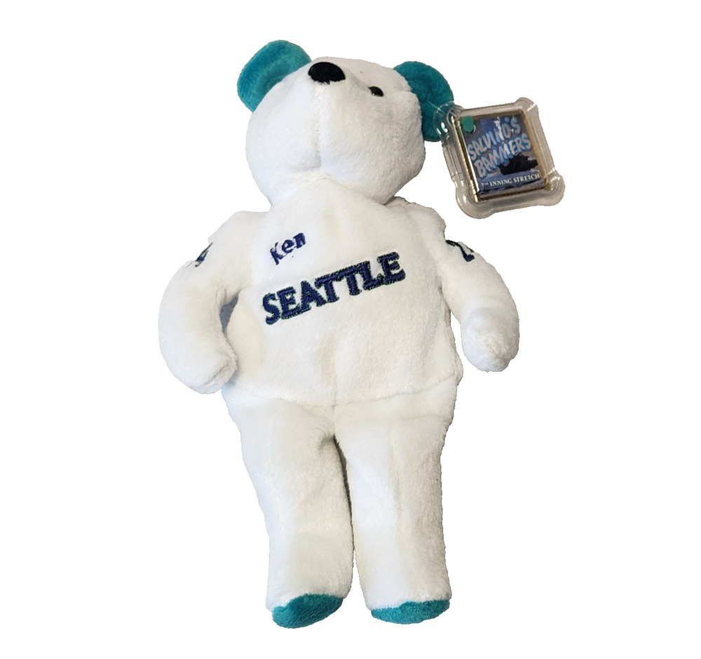 Ken Griffey Jr. 1999 Seattle Mariners MLB Bammers Beanbag Plush Teddy Bear #24